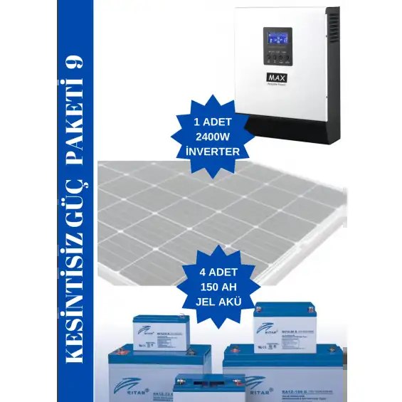 Kesintisiz Güç Kaynağı Paketi 2400 w Çıkış - 4,8 Kva Yedekleme